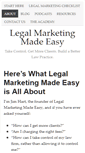 Mobile Screenshot of legalmarketingmadeeasy.com