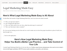 Tablet Screenshot of legalmarketingmadeeasy.com